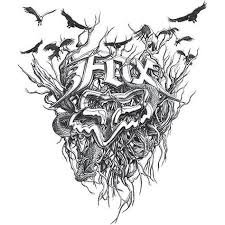 Dirt Bike Drawing Art Fox Racing 42 Trendy Ideas Fox Racing Tattoos Bike Drawing Motocross Tattoo