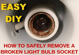 Hunter ceiling fan light repair. How To Safely Remove A Broken Light Bulb Socket