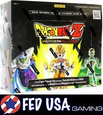 Dragon Ball Z Heroes And Villians Booster Box Sealed Dbz Trading Cards Panini Dragon Ball Dbz Trading Cards