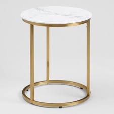 Round White Marble Milan Accent Table White Marble Table Marble End Tables Round Accent Table
