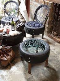 Creation De Chaises Avec De La Recuperation Bricolage Maison Chaises Pneus Reutiliser De Vieux Pneus Recyclage Pneus