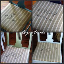 stenciling dining chair cushions