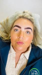 Agri Gal got some brows 👩🏼‍🌾, •, •, •, #agrigirl #brow #hybridbrows  #browartists