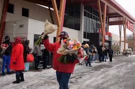 Not for frequent shoppers looking for coupons. Nbc News On Twitter An Heb Grocery Store Employee Hands Out Flowers To Customers Waiting In Line In The Snow Thursday In Austin Texas The Store Did Not Have Milk Eggs Meat