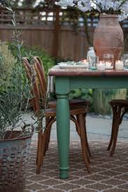 Magnolia Green Farm Table Saw Nail And Paint Painted Dining Table Painted Dining Room Table Painted Kitchen Tables