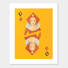 Cards and runes are usable items with a wide variety of effects. Retro Queen Of Diamonds Playing Card Retro Queen Of Diamonds Posters And Art Prints Teepublic