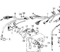 Electrical wiring diagram models list: 1977 Honda Xl350 A Wire Harness Ignition Coil Battery Babbitts Honda Partshouse