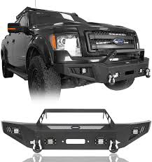 Every model, package, and accessory now has a price tag. Amazon Com Hooke Road F150 Front Bumper With Winch Plate Lights Compatible With Ford F 150 2009 2010 2011 2012 2013 2014 Excluding Raptor Automotive