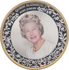 Proof Like Commemorative Medallion Queen Elizabeth II 1992 Ruby Jubilee |  eBay UK