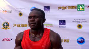 Of team united states and enoch adegoke of team nigeria compete in the men's 100m round . Enoch Adegoke Believes He Can Run Faster Than 10 12s Youtube