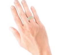KAY Lab-Grown Diamonds Men's Four-Row Ring 2 ct tw 10K Yellow Gold