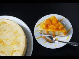 Mula mula kenalah ada buah mangga, sebab yang ditunjukkan pun cara memotong buah mangga kan. Mango Cheese Cake With Yogurt Mango Curd Cake Youtube