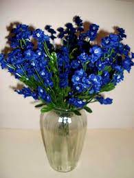 Exotic flower bushes + soap petals. Navy Blue Silk Double Babys Breath Filler Flower 6 Stems Etsy Simple Bridesmaid Bouquets Scrapbook Flowers Babys Breath