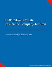 hdfc standard life insurance company limited