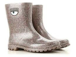 Details About Chiara Ferragni Womens Mid Calf Boots Multicolor Glitter Rubber Size Uk 6 It 39