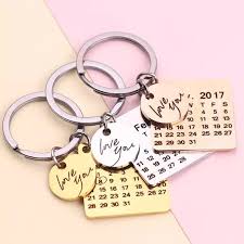 Item Description Fine Or Fashion Fashion Item Type Key Chains Material Metal Ge Personalised Calendar Anniversary Keychain