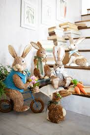 Easter Bunny Decorations Figurines Easter Bunny Decorations Farmhouse Easter Decor Spring Easter Decor
