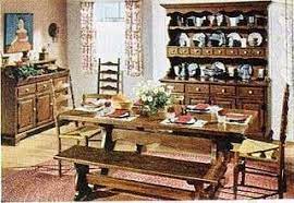 Mid Century Home Decor Early American Furniture 70s Interior Design American Dining Room