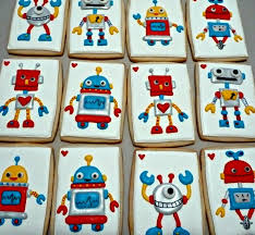 Robot Cookies Fun Cookies Cookie Decorating Cookies For Kids