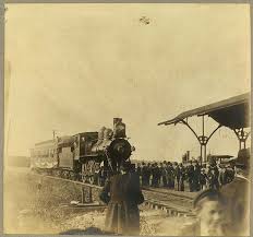 Train Pulling Into A Small Town Station Ca 1900s Scenic Travel Train Rides Old Steam Train