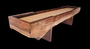 Heirloom Big Sky Live Edge Shuffleboard Table Shuffleboard Table Shuffleboard Tables Shuffleboard