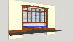 Bay window seats for the modern home. Bay Window With Bench Seat No Storage Cupbd S 3d Warehouse
