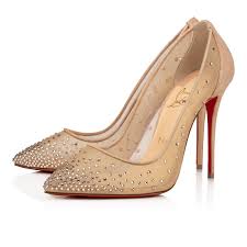 Follies Strass 100 Version Light Silk Fabric - Women Shoes - Christian  Louboutin