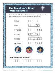The Shepherds Visited Jesus Bible Activities