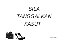 Oleh itu, anda tidak perlu menanggalkan kasut kerana agama telah mempertimbangkan situasi seperti ini. Gambar Sila Tanggalkan Kasut