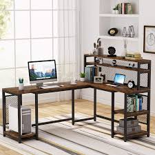 Computer l shaped workstation computer workstation computer l shaped desks home nx workstation r d workstation dc universe iic watson workstation setup gyrus acmi g400 workstation service manual h shaped. Tribesigns 67 Inch L Shaped Computer Desk With Hutch And Storage Shelf Overstock 32522934