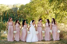15 pink wedding dresses for the most romantic brides out there. Beautiful Blush Bridesmaid Dresses From Real Weddings