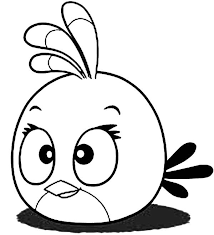 Angry Birds How To Draw Stella In Angry Bird Coloring Page Bird Coloring Pages Bird Drawings Angry Birds