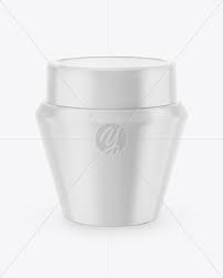 Download Glossy Cream Jar Mockup In Jar Mockups On Yellow Images Object Mockups PSD Mockup Templates