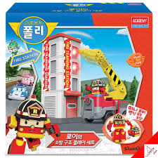 RoboCar Poli ROY Fire Training Station Play Set Toy-Sound S83409 | eBay