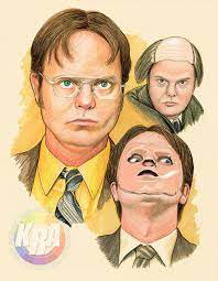 Dwight Schrute Art Print Etsy The Office Show Office Fan Dwight Schrute