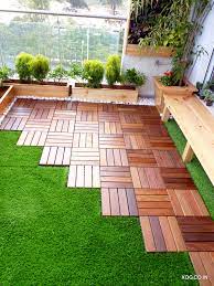 Brazilian Ipe Hard Wood Deck With Artificial Grass Flooring By Xanadu Organic Backyard Landscape Architecture Courtyard Gardens Design Small Courtyard Gardens