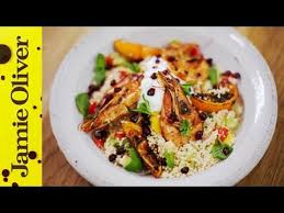 Fluff up the couscous with a fork and divide between your plates. Moroccan Prawns With Fluffy Couscous Video Jamie Oliver