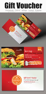 Restaurant vouchers & gift cards. Food Gift Voucher By Designhub719 Graphicriver