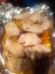Should a pork loin already seasoned need to be covered with aluminum foil : Boneless Pork Loin Baked In The Following Seasoned With Mrs Dash Lemons Pepper Tony S Creole Blackened S Pork Recipes Boneless Pork Loin Hamburger Seasoning