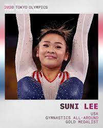 Getty images brazil's rebeca andrade, suni lee of the u.s., and angelina melnikova of russia's olympic committee. 7kjnivr00vko7m