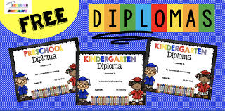 Free printable preschool diploma, great diploma to give to children that just learned basic skills and completed the preschool. Graduation Class Rings Free Printable Keeping My Kiddo Busy
