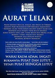 5 pakaian bagi lelaki batas aurat lelaki ialah di antara pusat dengan lutut. Aurat Lelaki