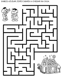 Desenho De Jogo Do Labirinto Joao E Maria Para Colorir Tudodesenhos