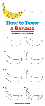 How To Draw A Banana Really Easy Drawing Tutorial Drawing Tutorial Easy Fruits Drawing Easy Drawings