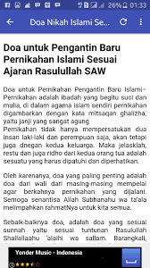 Doa untuk pengantin baru sesuai sunnah (salafi): Doa Pengantin Baru Fur Android Apk Herunterladen