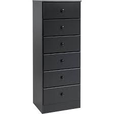 Prepac Astrid 6 Drawer Tall Chest Deep Black Walmart Com Dresser Tv Stand Prepac Tall Chest