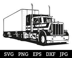 Semi Truck Svg Files For Cricut Vector Images Silhouette Mack Etsy In 2021 Svg Files For Cricut Svg Semi Trucks