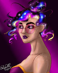 Meet my new satisfying art! Meet hara perina! A 2025 version of her!!.