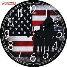 Compass rose and nautical flag clock. Wonzom American Flag Design Large Wall Clock Silent Living Room Wall Decor Saat Home Decoration Watch Wall 2017 Reloj De Pared Reloj De Pared De Pareddecoration Watches Aliexpress