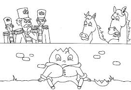 Soldier And Horse Saw Humpty Dumpty Cracked Coloring Pages Coloring Pages Coloring Pages To Print Humpty Dumpty
